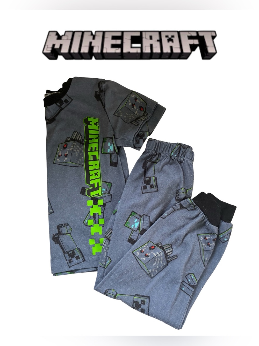 TWO PIECE MINECRAFT PYJAMAS PJ SET